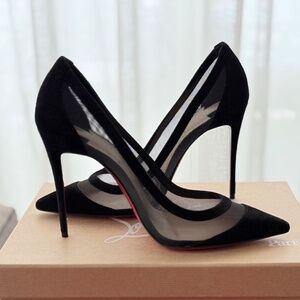 Christian Louboutin Galativi 100mm Pumps – Black (Size 37)